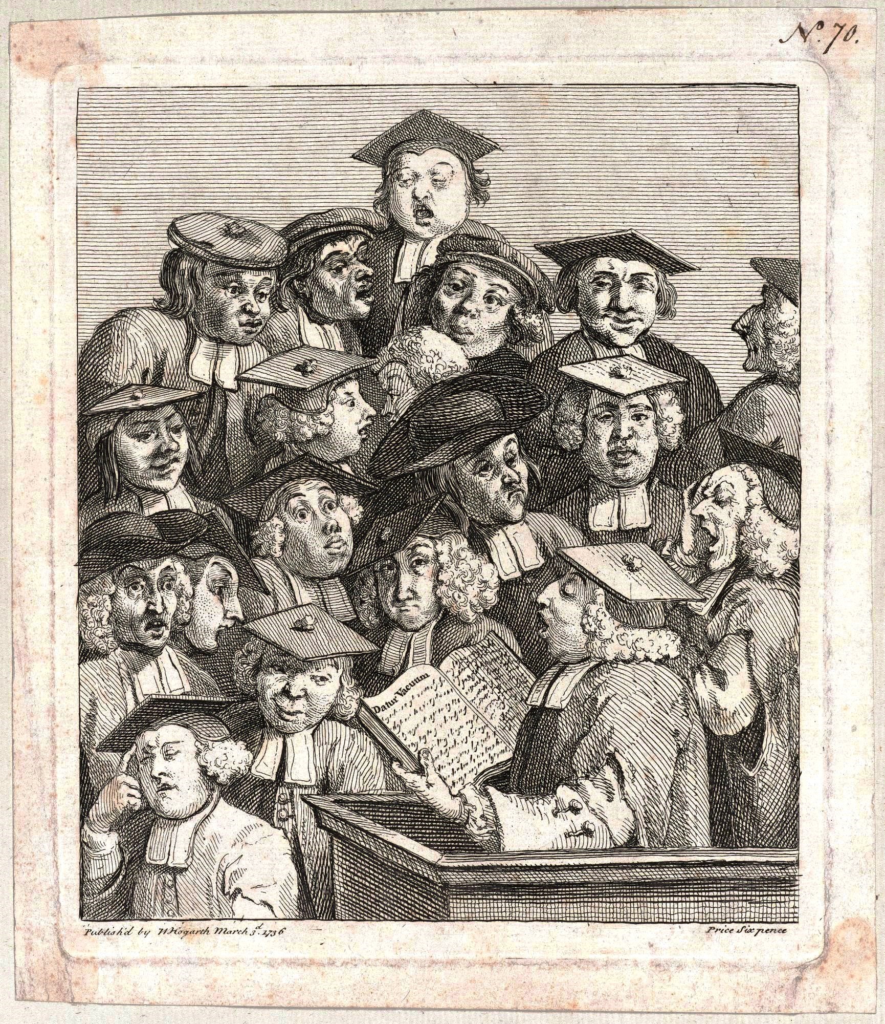 William Hogarth, Scholars at a Lecture, 1736 7. 205 mm x 175 mm. Photo Royal Academy of Arts, London. Photographer Prudence Cuming Associates Limited.jpeg